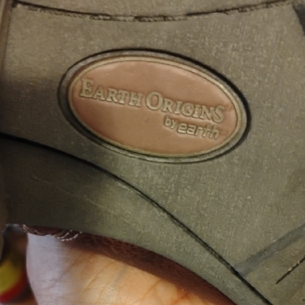 Women's Ankle brown Leather Suede boot Size 9W